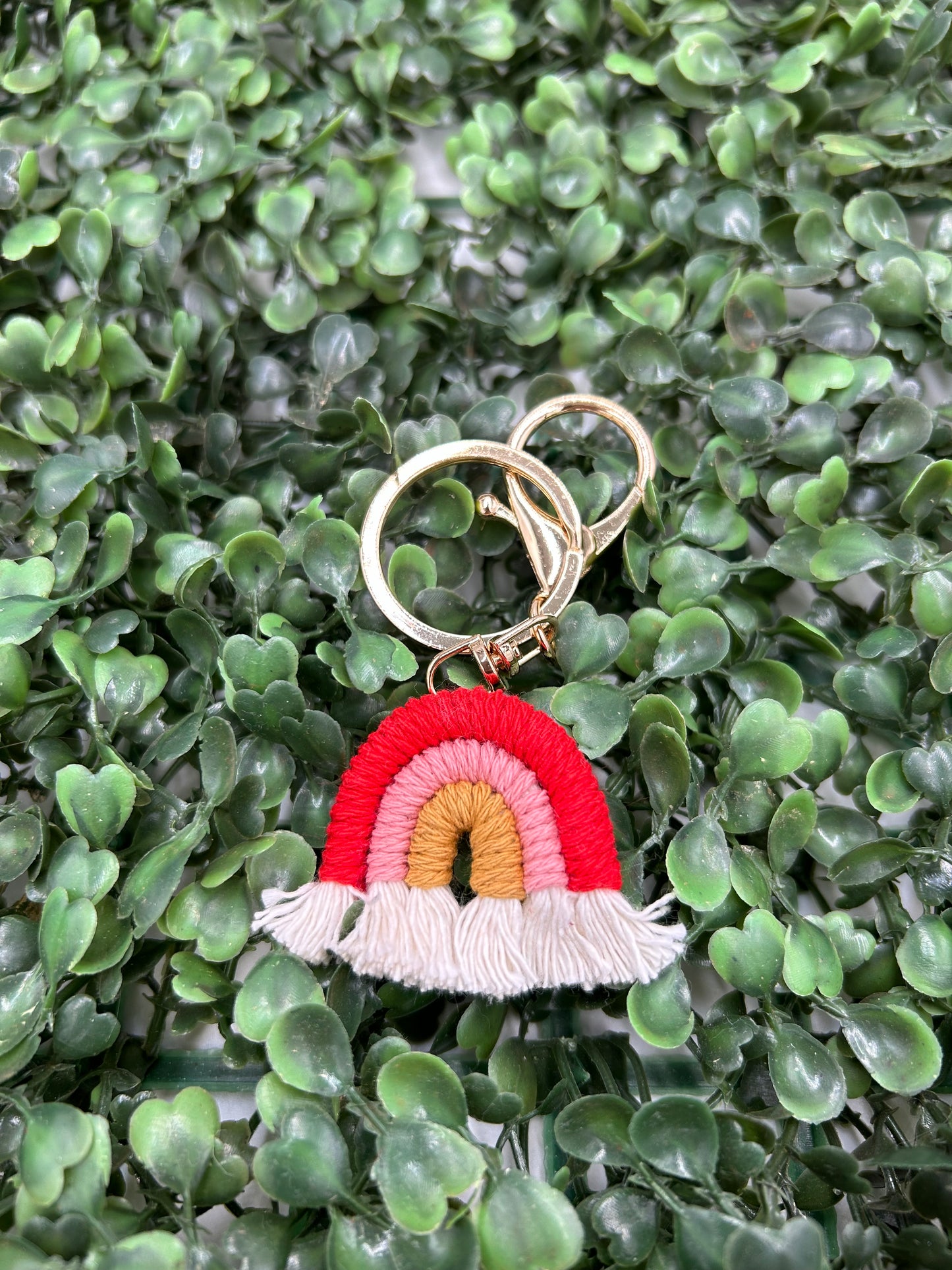 Rainbow Keyring with Gold Clasp