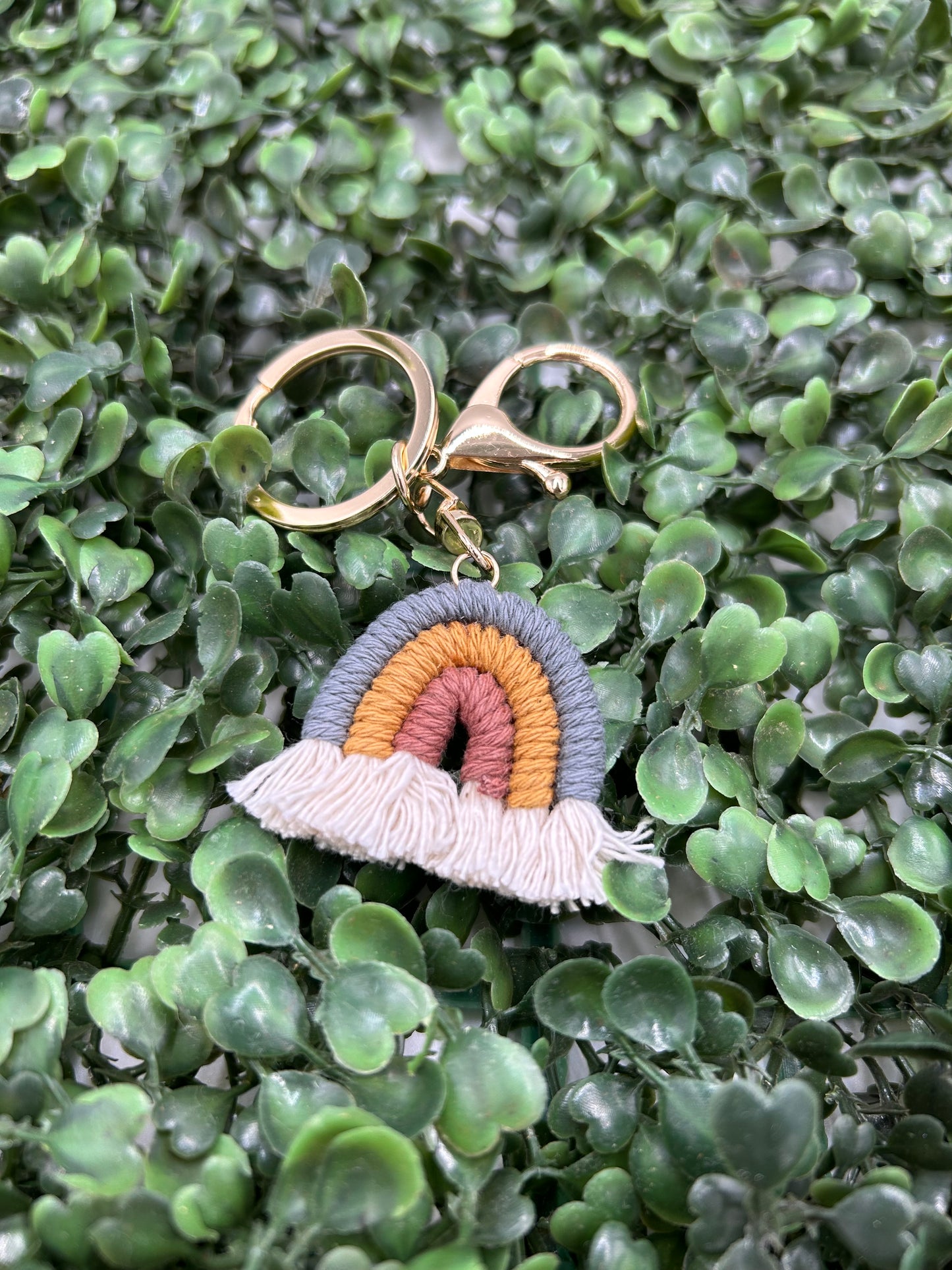 Rainbow Keyring with Gold Clasp