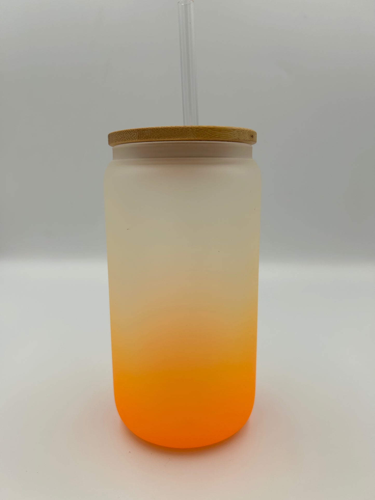 16oz Glass Mug/ Sublimation - Coloured