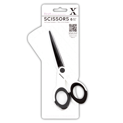 Xcut Art & Craft Scissors (6.5" Soft Grip & Non-Stick)