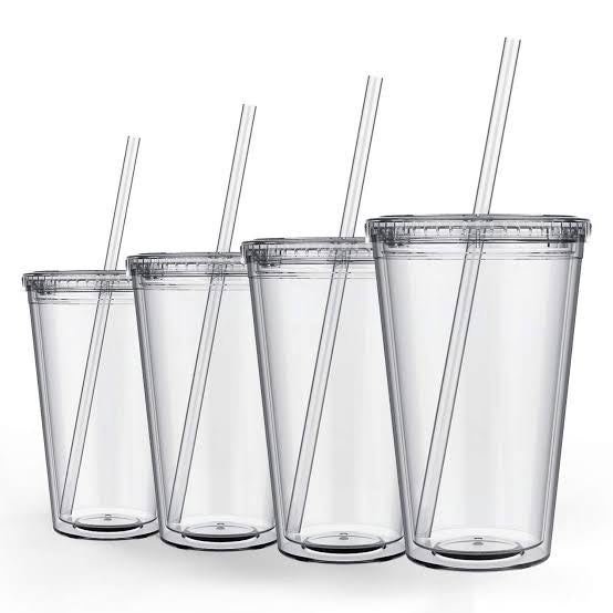 16oz Acrylic Snow Globe Tumbler