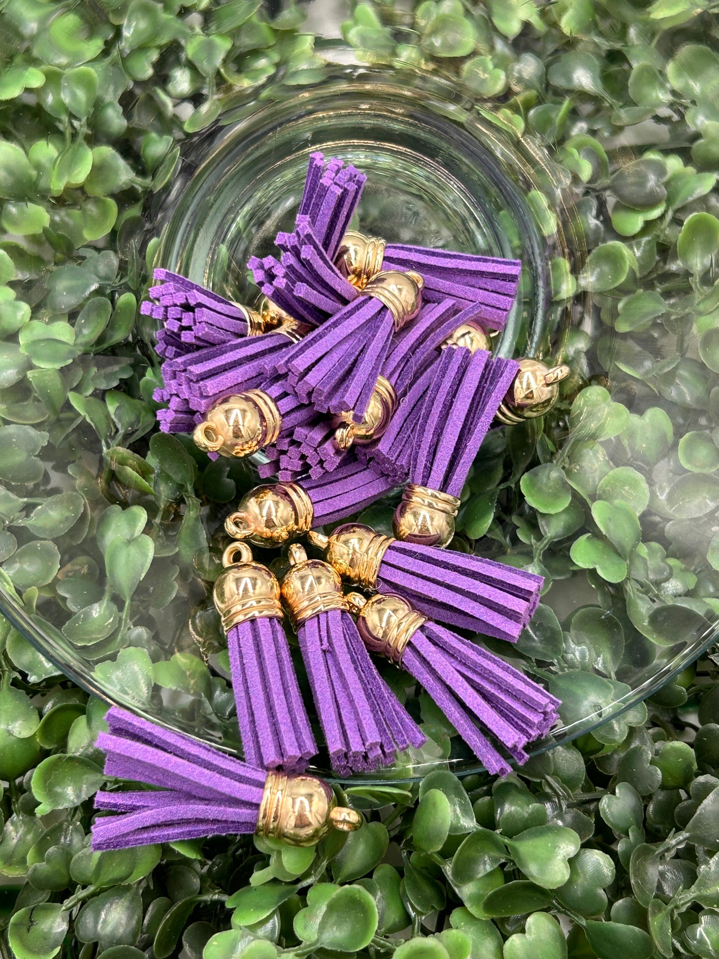 Mini Tassels Gold Cap