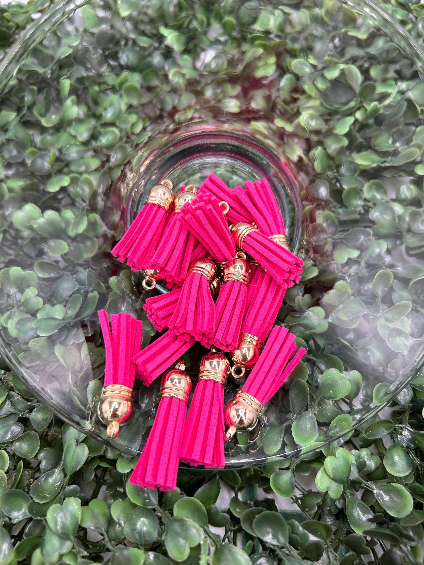 Mini Tassels Gold Cap