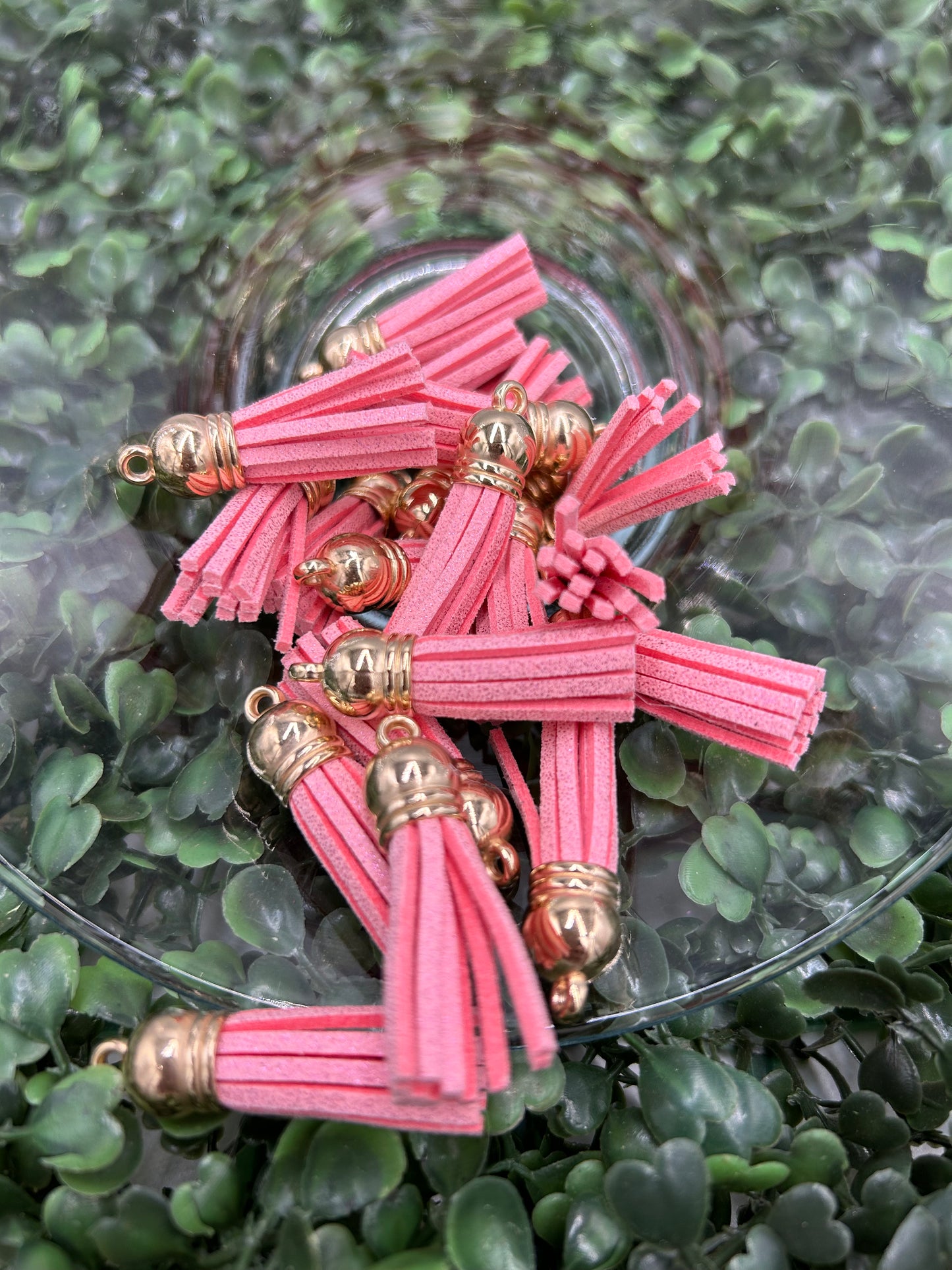 Mini Tassels Gold Cap