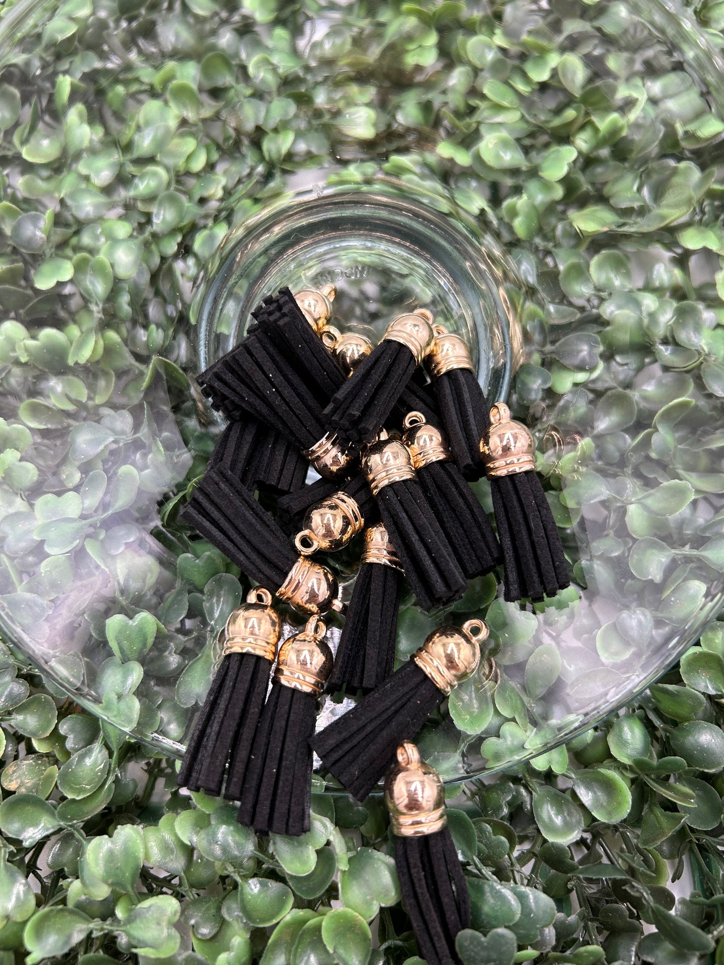 Mini Tassels Gold Cap