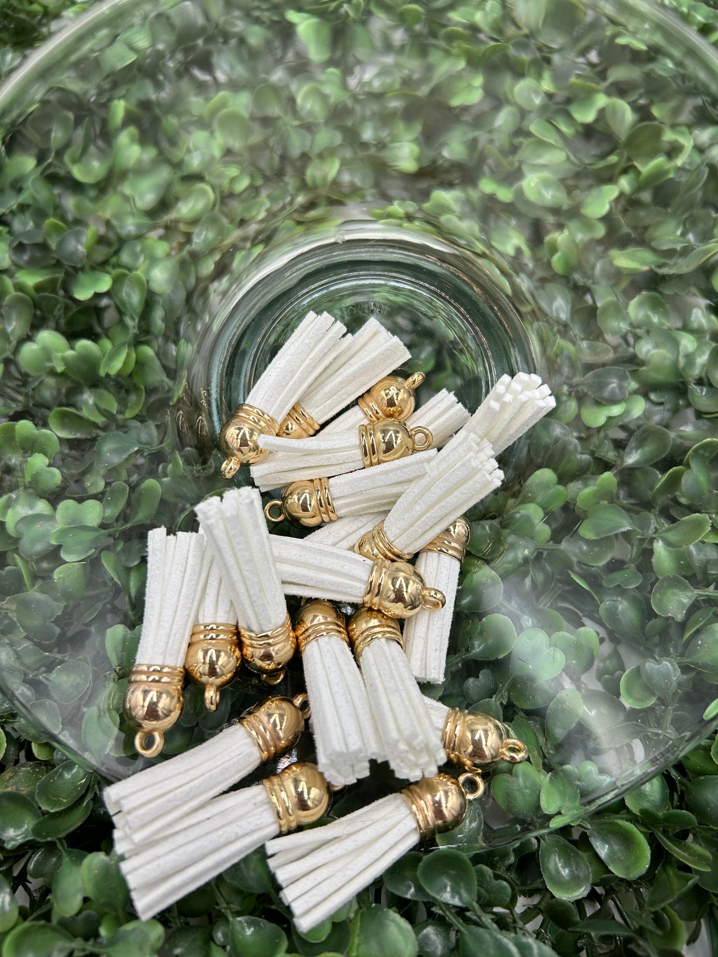 Mini Tassels Gold Cap