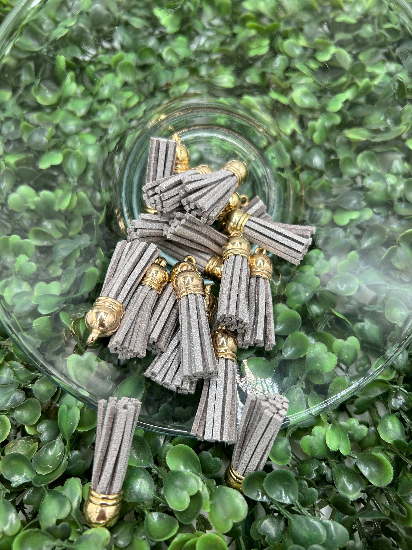 Mini Tassels Gold Cap