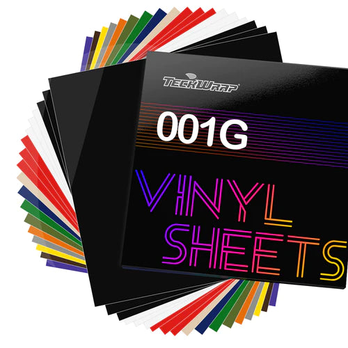 Teckwrap Glossy Basic Color Sheets Pack (18 PCS)