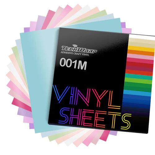 Teckwrap Vinyl Matte Pastel Color Sheets Pack (12 PCS)