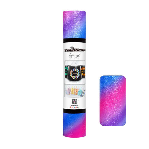 Teckwrap Diagonal Rainbow Stripes Craft Vinyl
