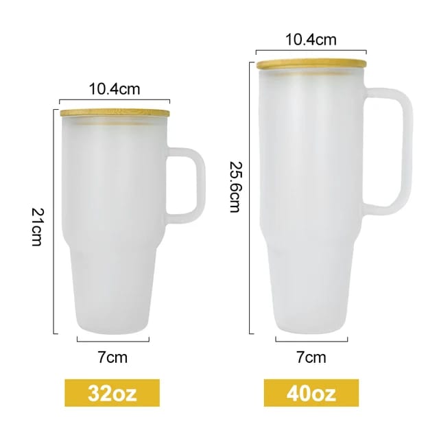 32oz and 40oz Sublimation Glass tumbler