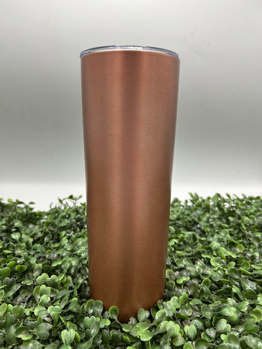 20oz Skinny Coloured Stainless Steel Tumblers