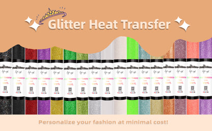 Teckwrap Glitter Heat Transfer Vinyl 5ft roll