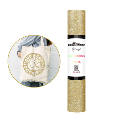 Teckwrap Glitter Heat Transfer Vinyl 5ft roll