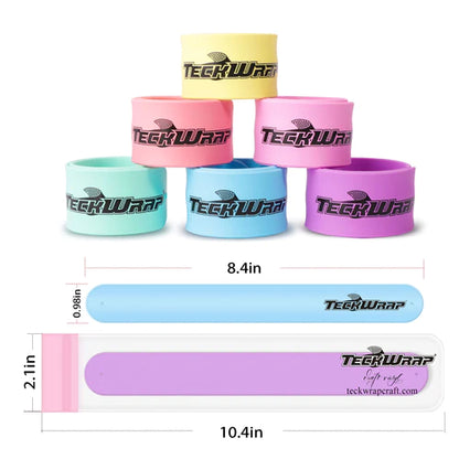 Teckwrap Silicone Slap Bracelets